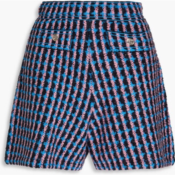 Sandro Blue and Pink Textured Shorts - Picture 5 of 5